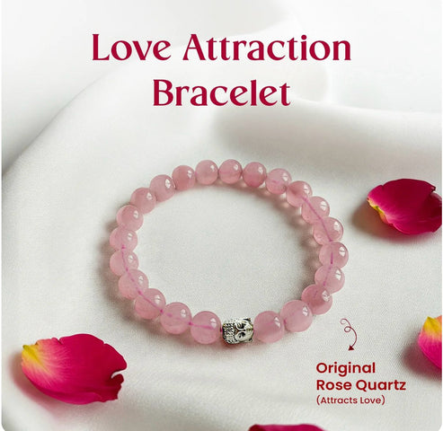 Gulabi Sphatik Bracelet