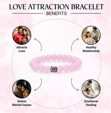 Gulabi Sphatik Bracelet