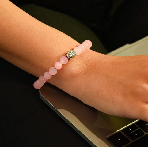 Gulabi Sphatik Bracelet