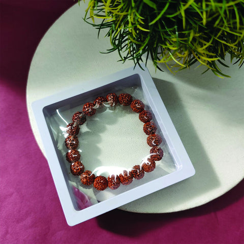 Rudraksha Beads Elastic Bracelet